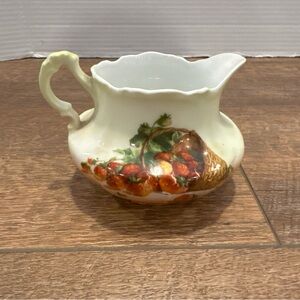Vintage Z. S & Co Bavaria Creamer Hand Painted Fruit Zeh Scherzer Co MARSEILLE